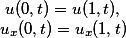 u(0,t)=u(1,t),\\ u_x(0,t)=u_x(1,t)
